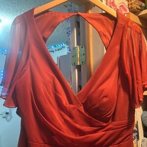 Fall colored bridesmaid dress